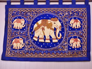 東南亞風格手工藝品 高檔軟裝布藝壁飾橫款五象大掛毯的批發與銷售